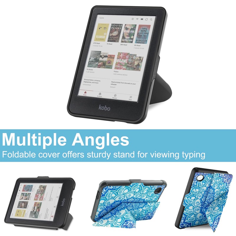 Case Compatible with 6" Kobo Clara Colour/BW (2024)/2E (2022)/Tolino Shine