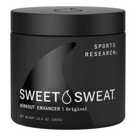 Sports Research® Sweet Sweat 'Workout Enhancer' Gel (Original Scent) - Maximize Your Exercise & Sweat Faster - 13.5oz Jar