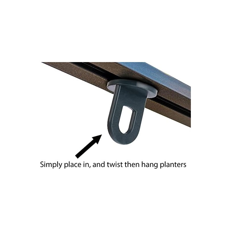 Greenhouse Twist Clips with S Hooks [50 Pack] for inside
