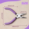 SPEEDWOX Mini Long Nose Pliers with Serrated Jaw and Cutter,