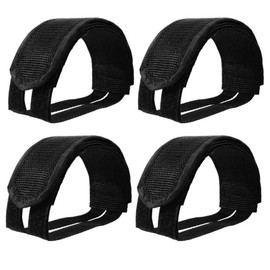 TAYCZGQL 4 Pcs Bike Pedal Straps Durable Toe Clips for Stationary Bike Strong Foot Strap Suitable for Fixed Gear Pedals Safe for Bicycle Reliable Cycling Accessories Secure Fit Pedal Straps