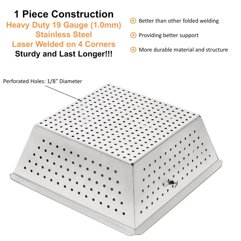 Leyso Stainless Steel Floor Sink Drop-in Basket Strainer Sink Drain