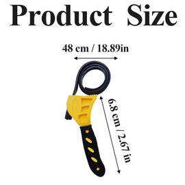 1 pcs Rubber Straps Wrench Heavy Oil Filter Spanner Strap Wrenchs Tool Adjustable Multi-Purpose Straps Pipe Wrench for Plumbing Shower Head Oil Filter