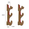 Suerhatcon 3-Tier Sword Stand Wall, Wooden Sword Holder Katana Wall