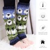 Pachamama Women 100% Wool Legwarmer Handknitted Flock of Sheep Design