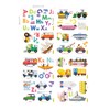 DECOWALL DS8-2005N Transport Alphabet Kids Wall Stickers Decals Peel and