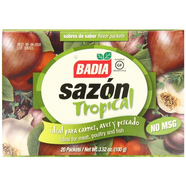 Badia Sazon Tropical, 3.52 Ounce (Pack of 15)