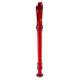 Yamaha Recorder Soprano Recorder, Baroque Fingering, Translucent Red