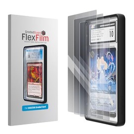 GradedGuard Graded Card Screen Protector 3-Pack for CGC | UV Protection | Crystal Clear | Scratch Resistant | Applies Directly to Slab | Install Kit