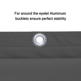 SUNNY GUARD Balcony Privacy Screen Cover Garden Privacy Screen PES Weatherproof UV Protection Windscreen with Cable Ties,90x300cm Anthracite