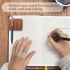 Simaixing Leather Notebook Pen Holder, 2.9 x 2.3 inch, Handmade