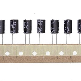 400 V 4.7uf Plug-In Aluminium Electrolytic Capacitor 8 x 12 8 x 12 mm Pack of 50