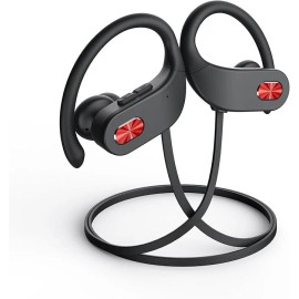 Boean Bluetooth Headphones, IPX7 Waterproof Wireless Headphones 16H Playtime Ear