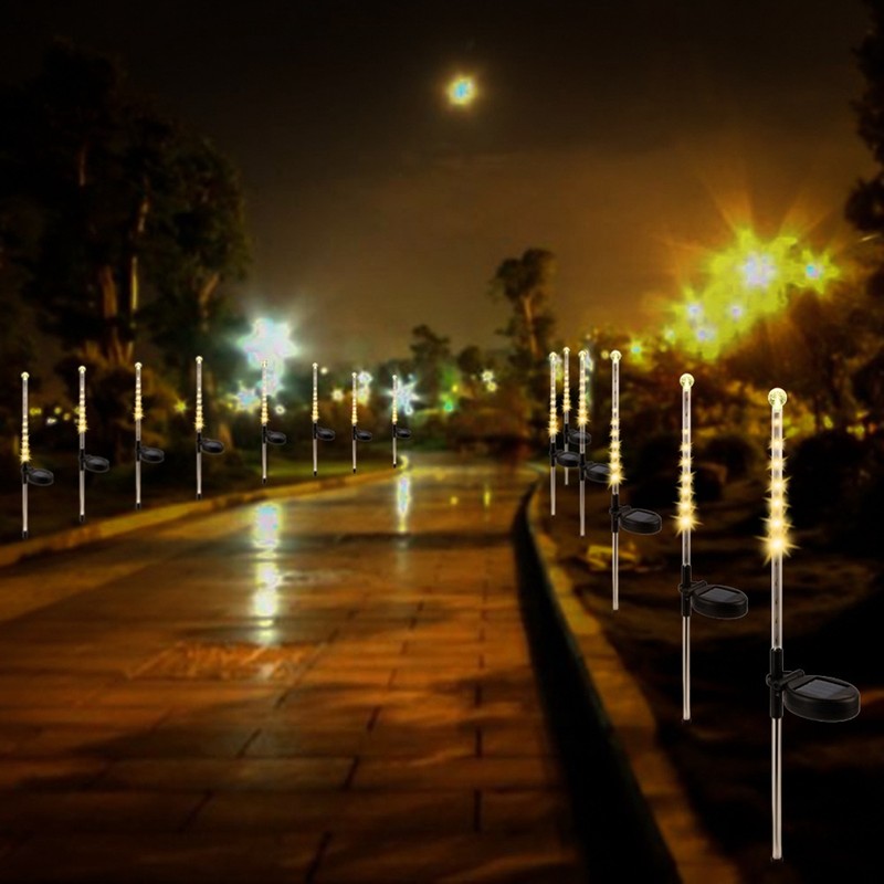 2PCS Solar Power Lights 25LED Spike Light for Outdoor Lawn