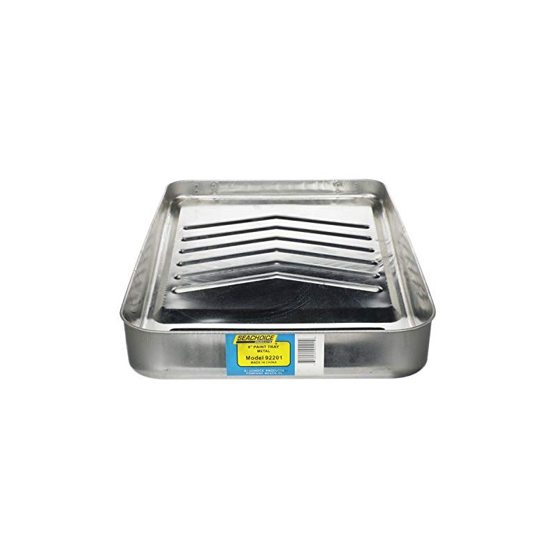 Seachoice Reusable Deluxe Angled Ribbed Paint Tray w/Ladder Lock Legs,