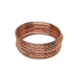 Bangles For Oya (9 Pieces) in Real Copper - TOOL12 (2.83)