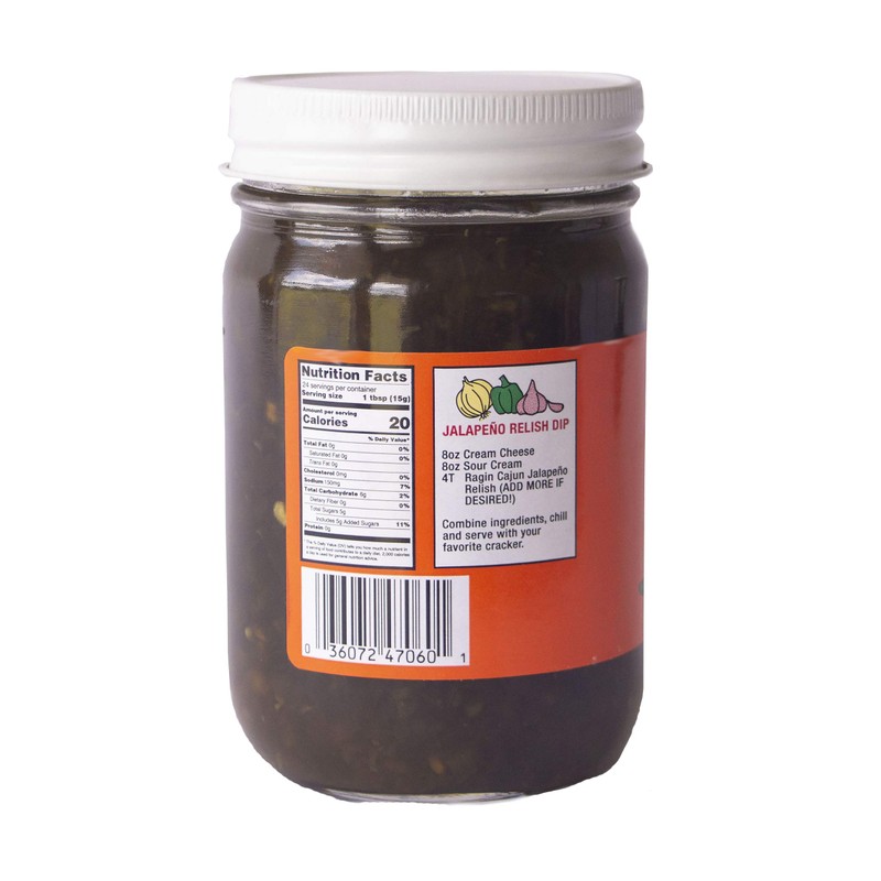 Ragin Cajun Sweet & Spicy Jalapeño Relish, 12 Ounce (Pack