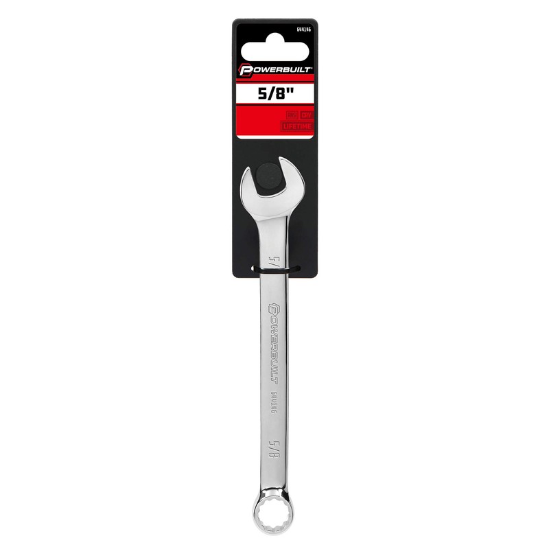 Powerbuilt 644146 SAE Mirror Polished 5/8˝ Combination Wrench, Silver