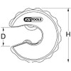 KS Tools 104.2015 Ratchet pipe cutter, 15mm
