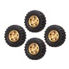 1 Inch RC Tires Brass Wheel Hub Rubber RC Car
