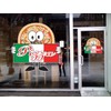 Pizza Concession Restaurant Die-Cut Window Static Cling 14 inches Inside