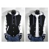 U World Men's Hood Baseball Varsity Jacket White (S)