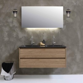 Kira Home Dayton 9" 1-Light Farmhouse Wall Sconce, Smoked Birch Wood Style + Black Finish