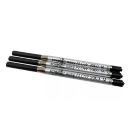 3 SCHMIDT Easy Flow 9000 Ballpoint Pen Refill - BLACK MEDIUM - Parker Style Lot