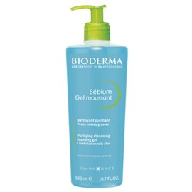 Bioderma Bioderma - Sbium - Foaming Gel Pump - Cleansing and Make-Up Removing - Skin Purifying - for Combination to Oily Skin 16.7 Fl Oz (Pack of 1)