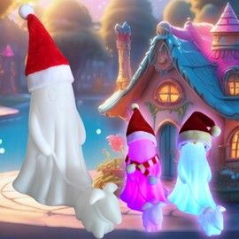 LUMINOUS ZZX Ghost Walking Dog Statue Night Light, 7 Color Changing, Kids Room Decor (Boy & Girl,2Pcs)