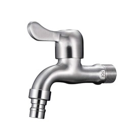 Washing Machine Faucet SUS304 Stainless Steel Faucet Washing Machine Faucet Laundry Desk Laundry Bathroom Veranda Garden Outdoor Washing Machine Bath Tub Tap Faucet Faucet (Single Open)