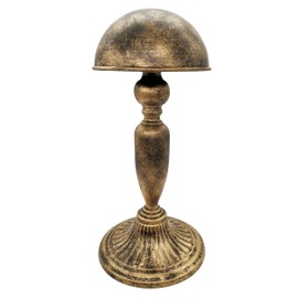 Owlgift Vintage Dome Shape Design Removable Metal Hat Rack/Cap/Wig Storage Holder Display Stand, Bronze