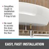 Oatey 46000P PVC Universal Freestanding Tub Drain Kit