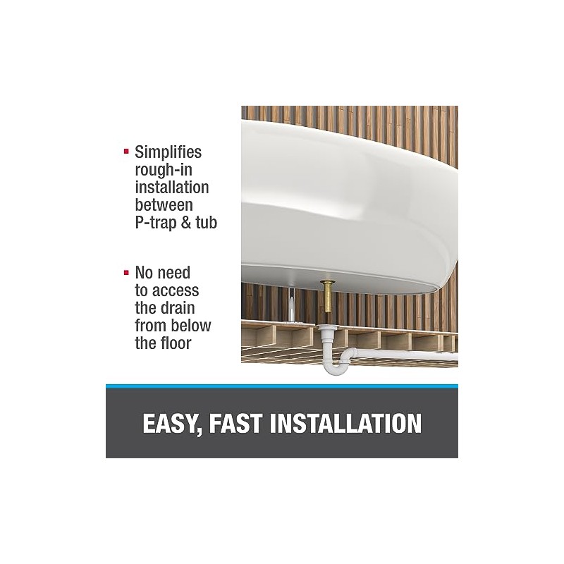 Oatey 46000P PVC Universal Freestanding Tub Drain Kit
