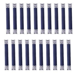 GVSS 20 Stück Taschenclips, zum Basteln, röhrenförmige Verschlüsse mit Scharnieren, flexibel, Handtasche, Kuss, ideal für Handarbeiten und Geldbeutel, 10 cm