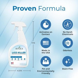Lice Killer Spray Treatment for Home, Furniture & Bedding - size: Gallon