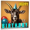 Goat Birthday Card & Envelope 145 x 145mm