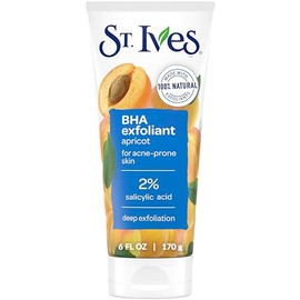 St Ives - Exfoliante de albaricoque St. Ives Naturally Clear para controlar imperfecciones y puntos negros, unisex, 170 g (6 oz)
