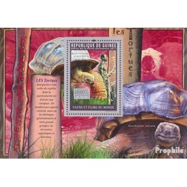 Prophila Collection Guinea Block 1942 (kompl. Ausgabe) postfrisch ** MNH 2011 Schildkröten (Briefmarken für Sammler) Amphibien/Reptilien/Saurier