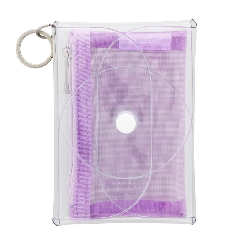 Sunstar Stationery Pouch Clear Mini Mitte Light Purple S2321629