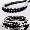 [SION] Natural Stone Necklace, Hematite, Magnetic, Approx. 0.4 inches (10