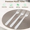 Epecnic Plastic Forks, Premium Disposable Heavy Duty Plastic Forks, BPA-Free,