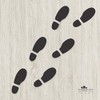 Decooo.be Wall Sticker 6 Footprints (Shoe Tracks) Black Sticker