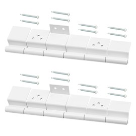 2 Pack Trailer Door Hinge Rv Door Hinge Rv Entry Door Replacement Parts 198295 Friction Hinge Assembly 6 Leaf, White