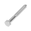 304 Stainless Steel Half Thread Bolt Wood Hex Lag Screws