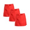 Jenngaoo 3-Pack Waist Aprons for Women Men, Red, Kitchen Restaurant