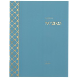 Cambridge 2025 Planner, Monthly, 8-1/2" x 11", Large, WorkStyle, Seaside Blue (1606-091-12-25)