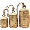 Carfar Set of 3 Rustic Style X-Large Bells Handmade Giant
