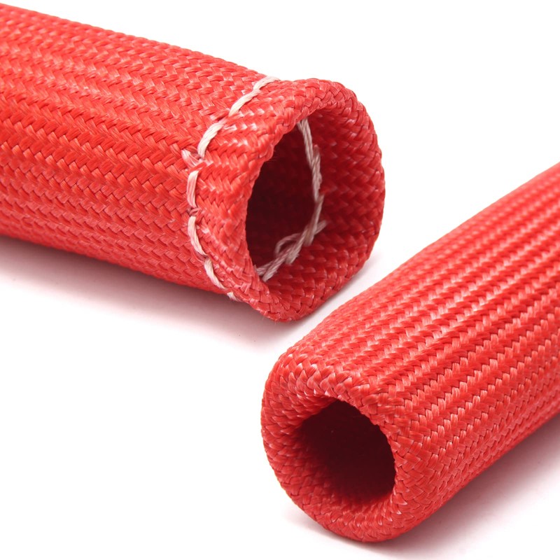 LEDAUT Red 8Cyl Spark Plug Heat Shield Protector and 12pc