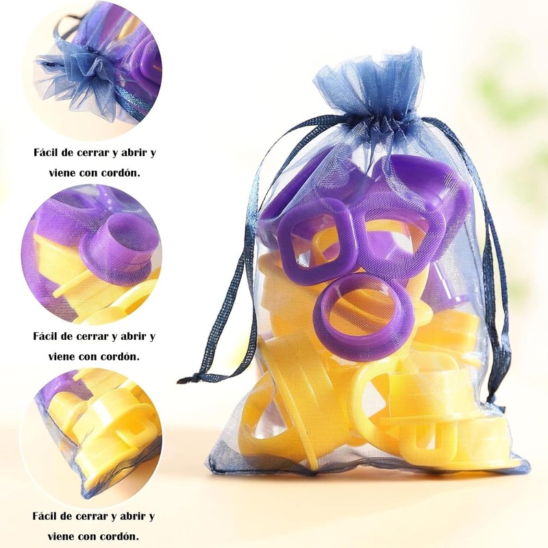 150 bolsas de organza premium, bolsas de regalo de joyería